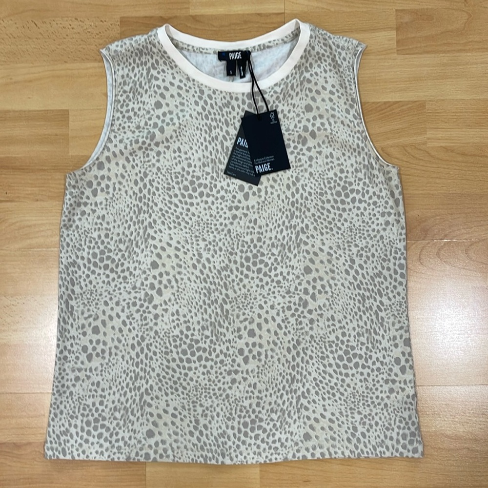 Paige tank, light animals print , size S
